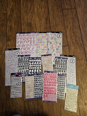 Alphabet Sticker Pack Assortment - Multicolor